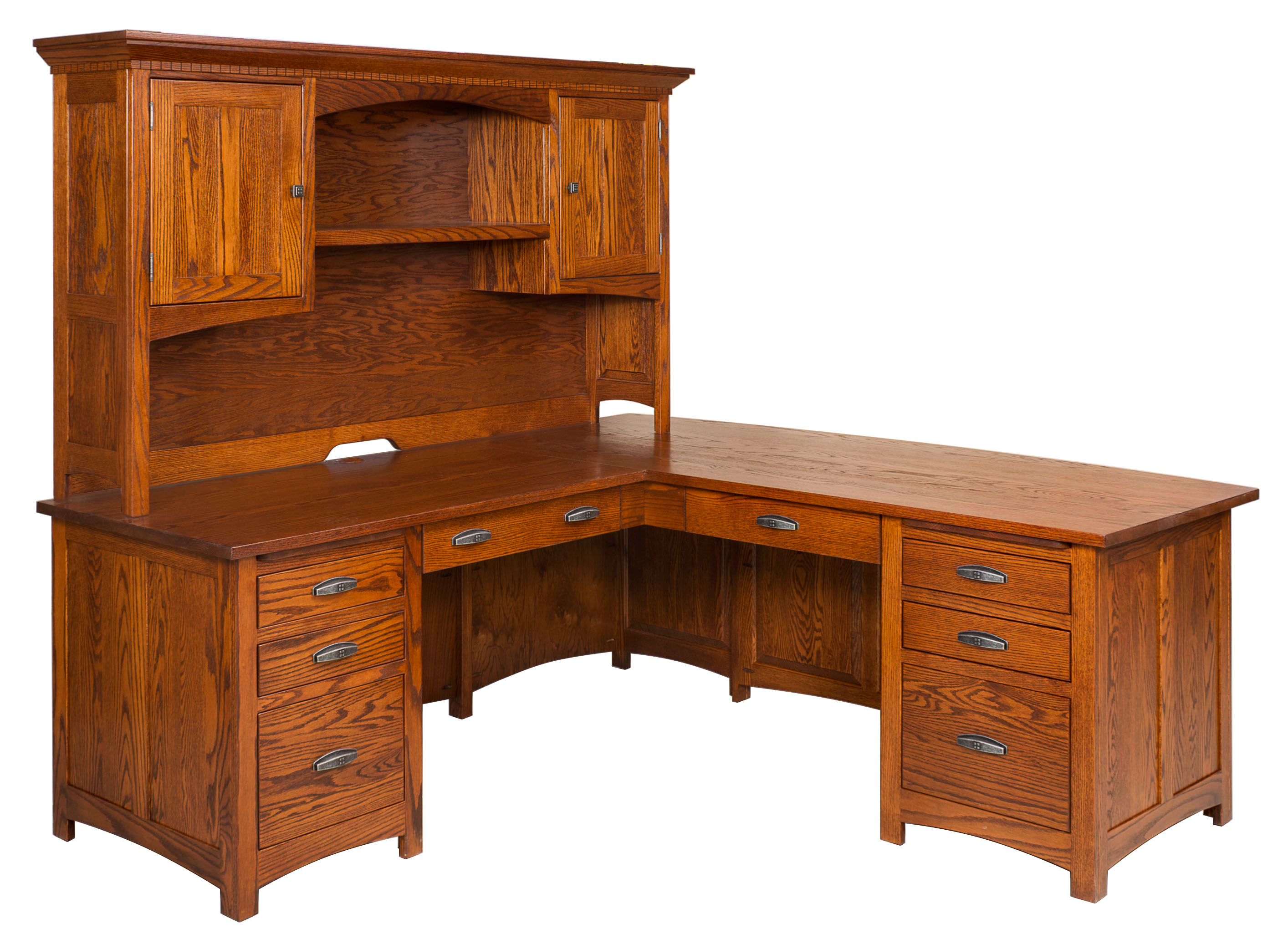 Oakwood L Desk Wheatstate Wood Design