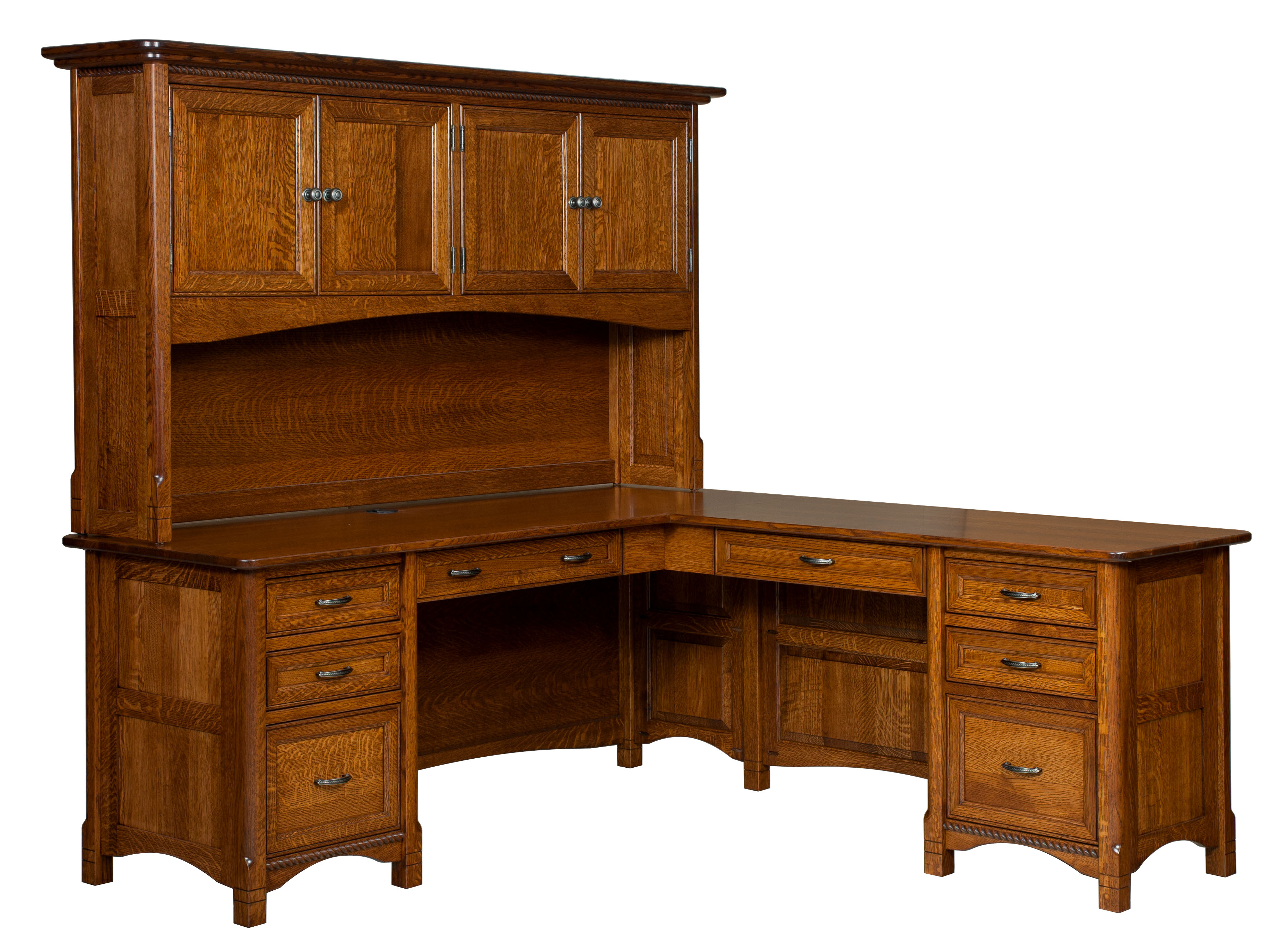 Westlake L Desk Hutch Wheatstate Wood Design