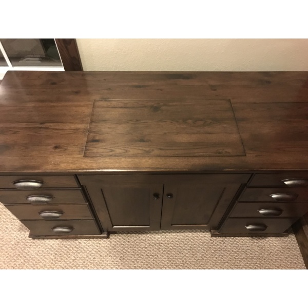 Sewing cabinet top
