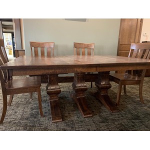 Liberty Bell Table w/ rough-sawn top