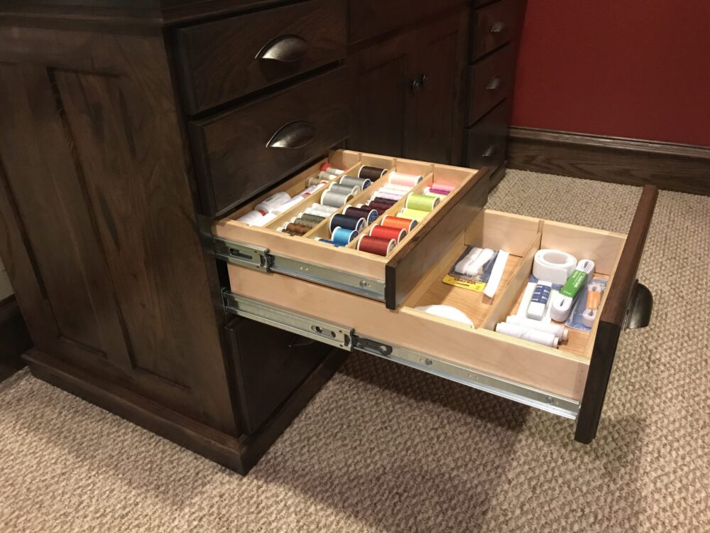 hidden spool drawer