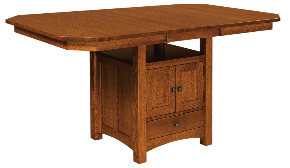 Basset Cabinet Table with Leaf