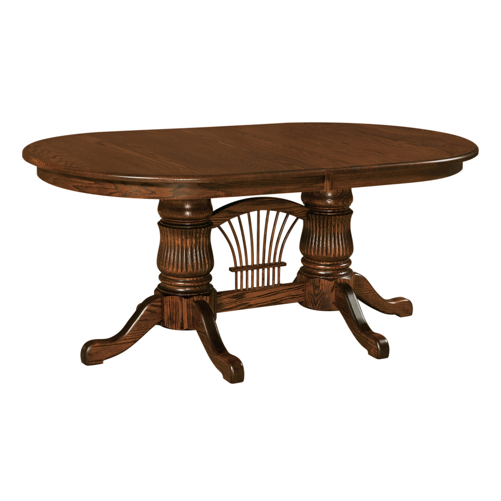 Fluted Double Pedestal