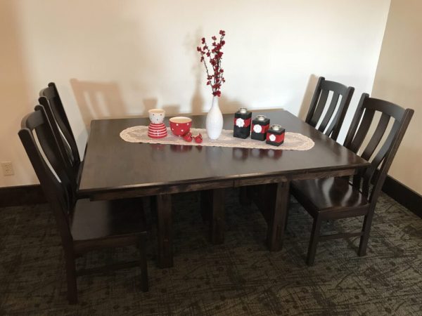 Rustic Hickory West Point Mission Table
