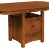 Basset Cabinet Table with Leaf