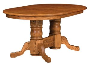 Traditional Double Pedestal Table